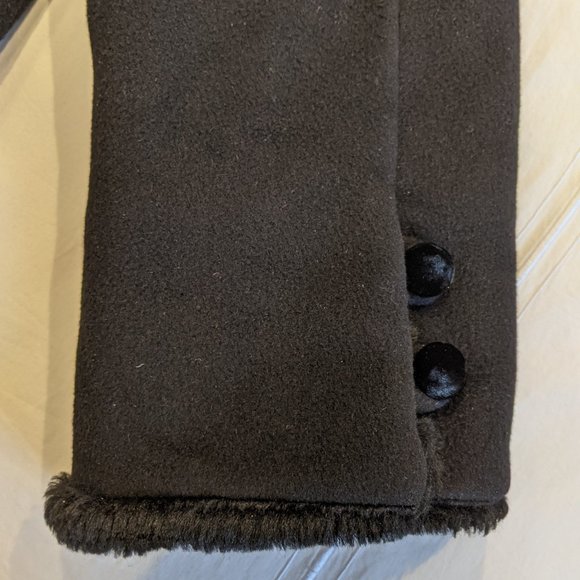 Jones New York Winter Wool Angora Collared Buttoned Swing Coat Size 8 - Picture 16 of 17